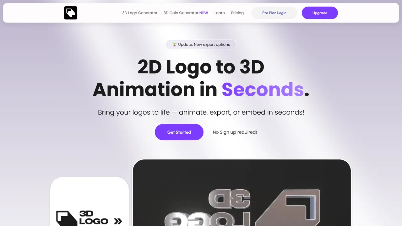 Screenshot of 3DLogoLab