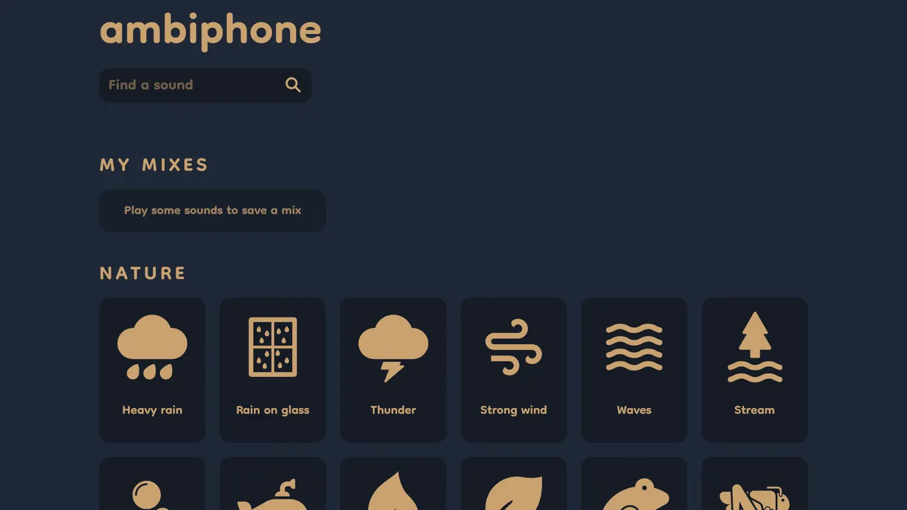 Screenshot of Ambiphone
