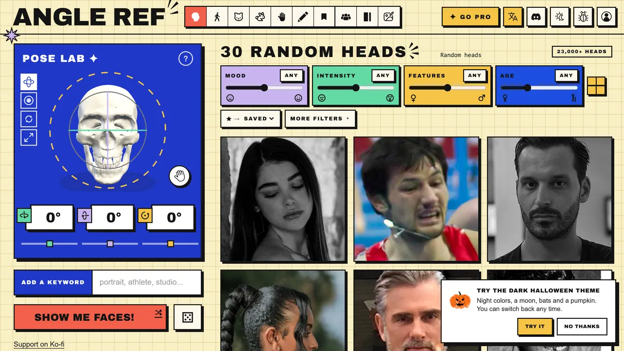 Screenshot of Angle Ref