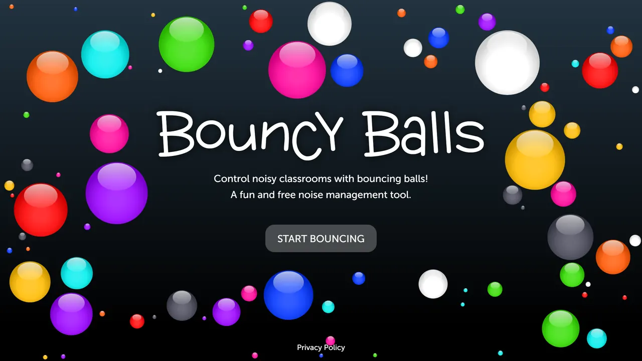 Screenshot of Bouncy Balls