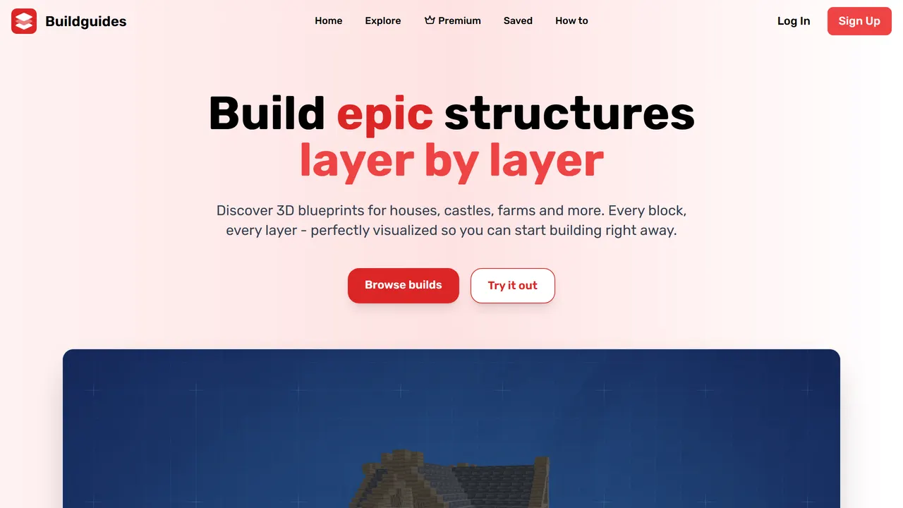 Screenshot of BuildGuides