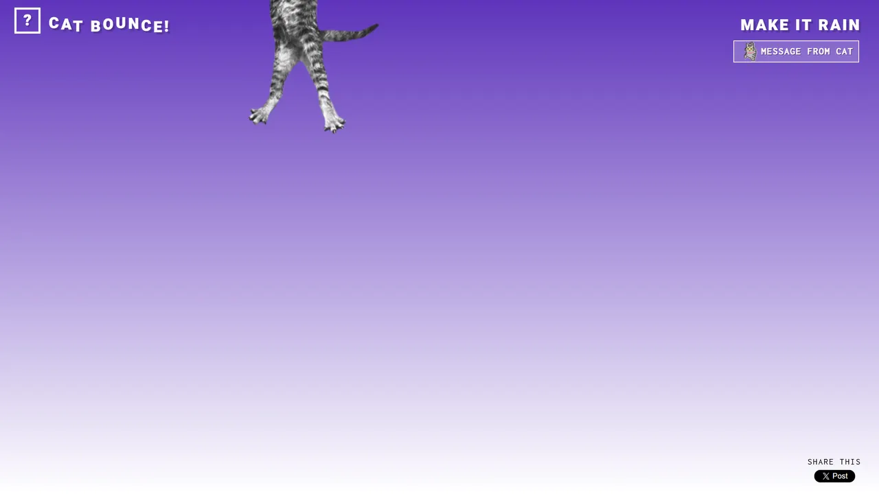 Screenshot of Cat Bounce