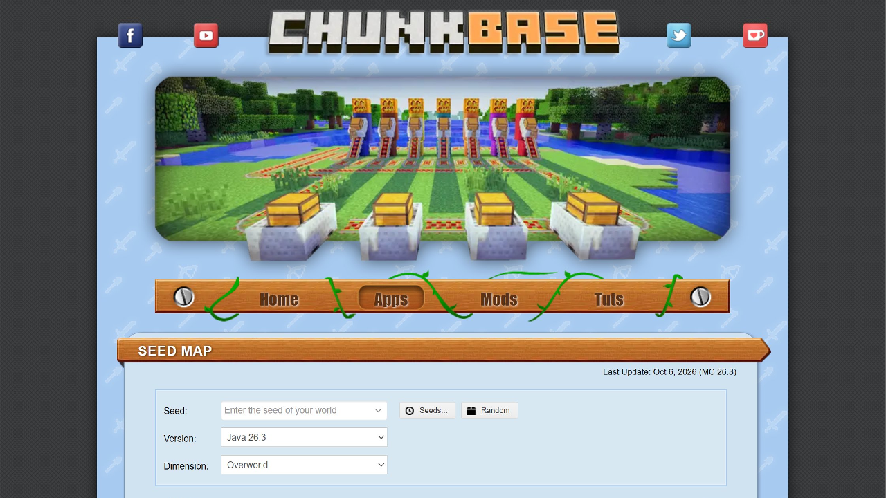 Screenshot of Chunk Base