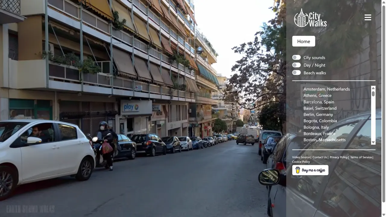 Screenshot of City Walks