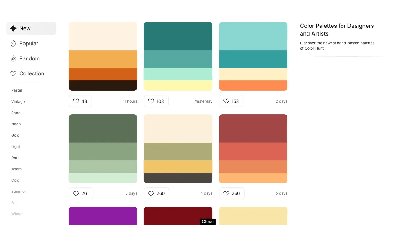 Screenshot of Color Hunt