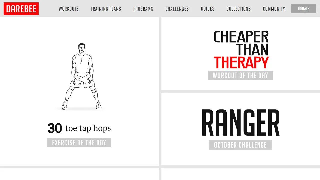 Screenshot of DAREBEE