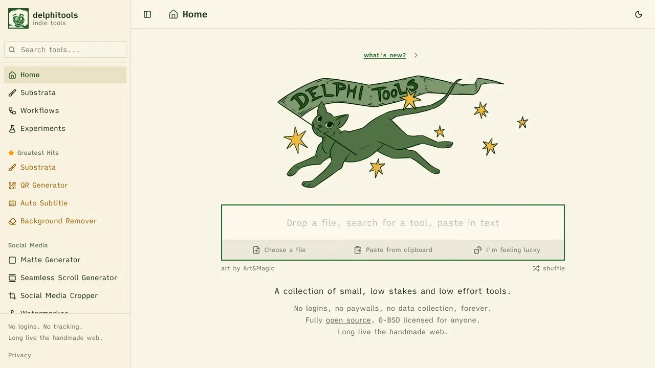 Screenshot of delphitools
