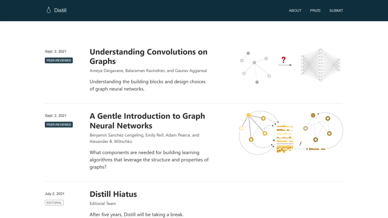 Screenshot of Distill