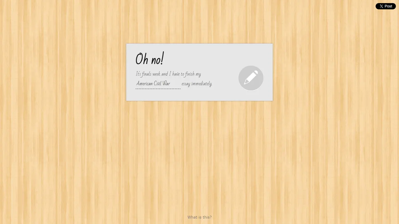 Screenshot of EssayTyper