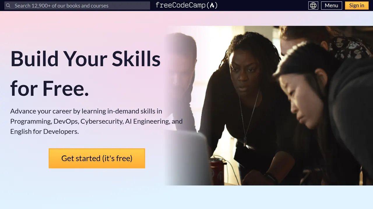 Screenshot of freeCodeCamp
