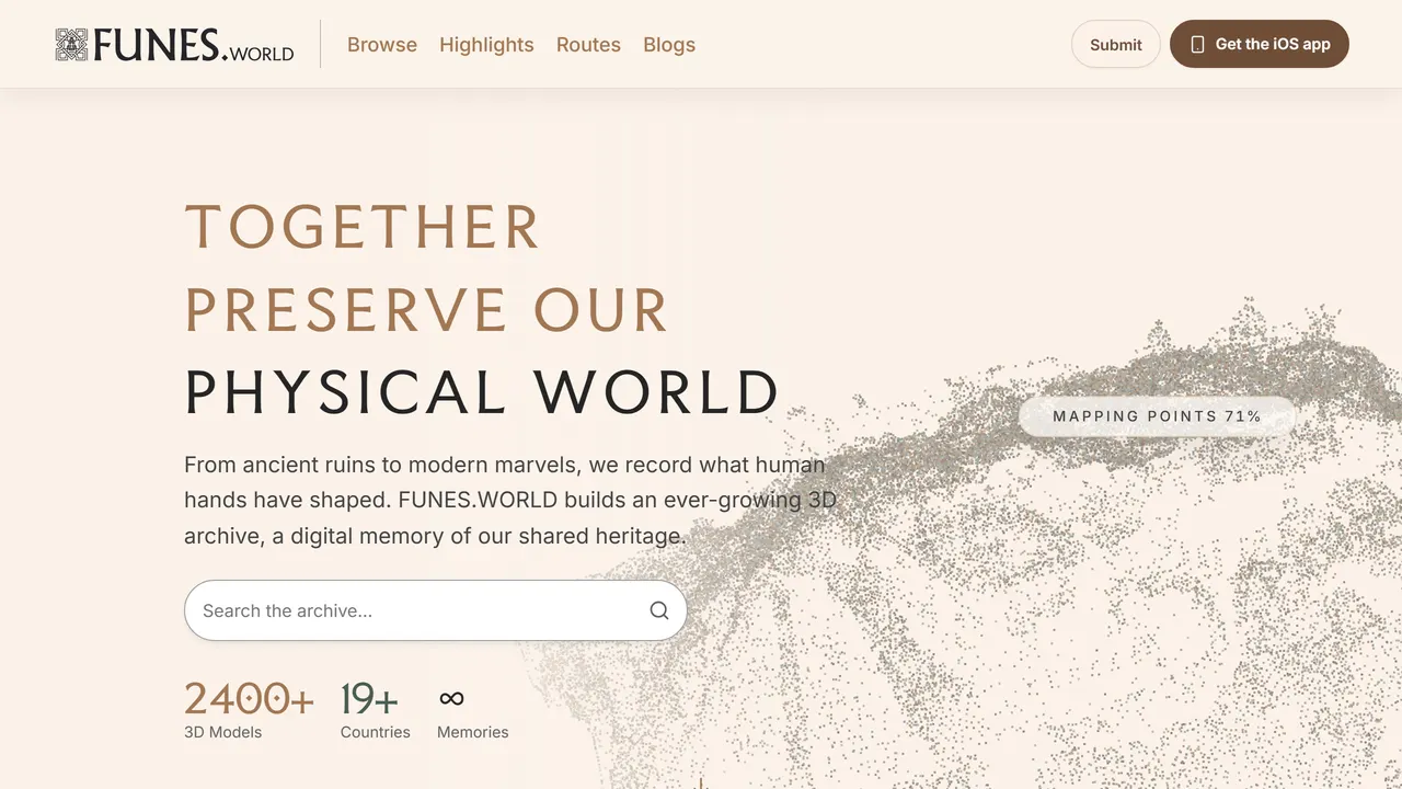 Screenshot of FUNES