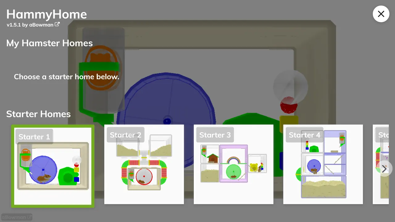 Screenshot of Hammy Home