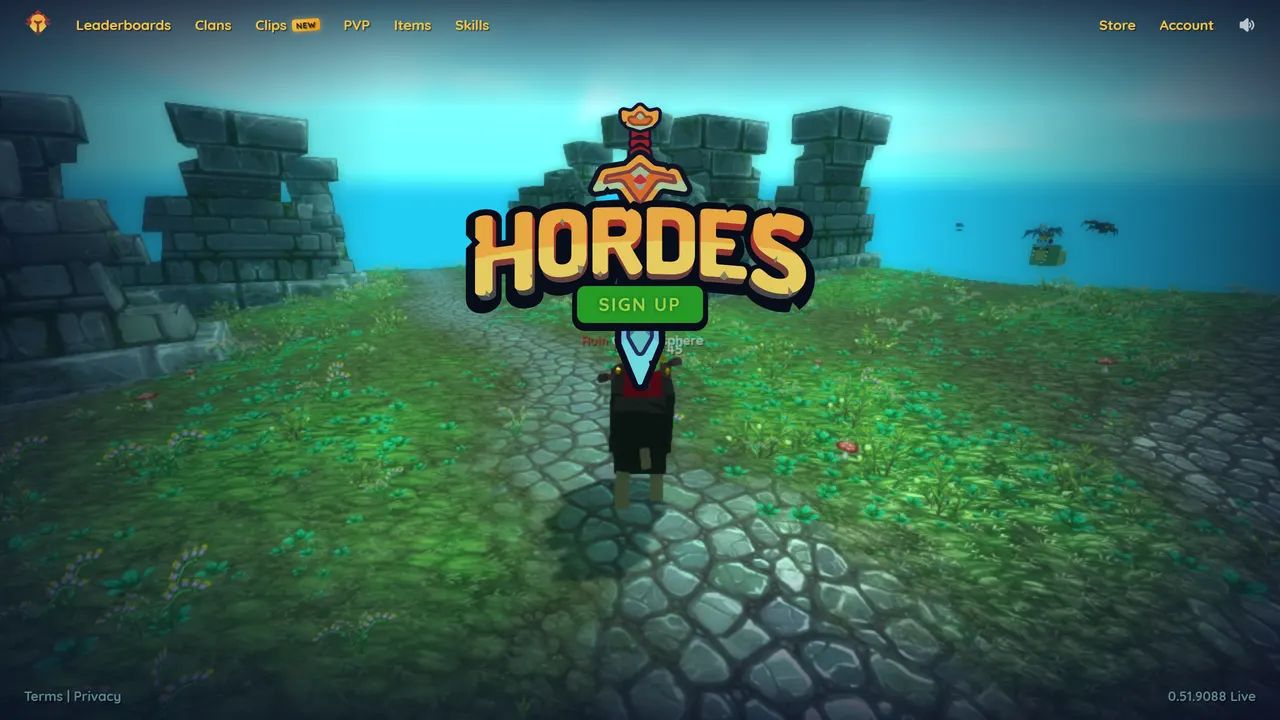 Screenshot of Hordes.io