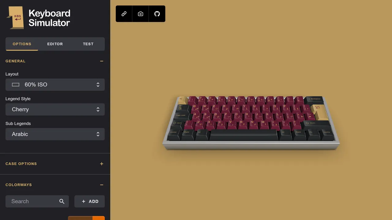 Screenshot of Keyboard Simulator