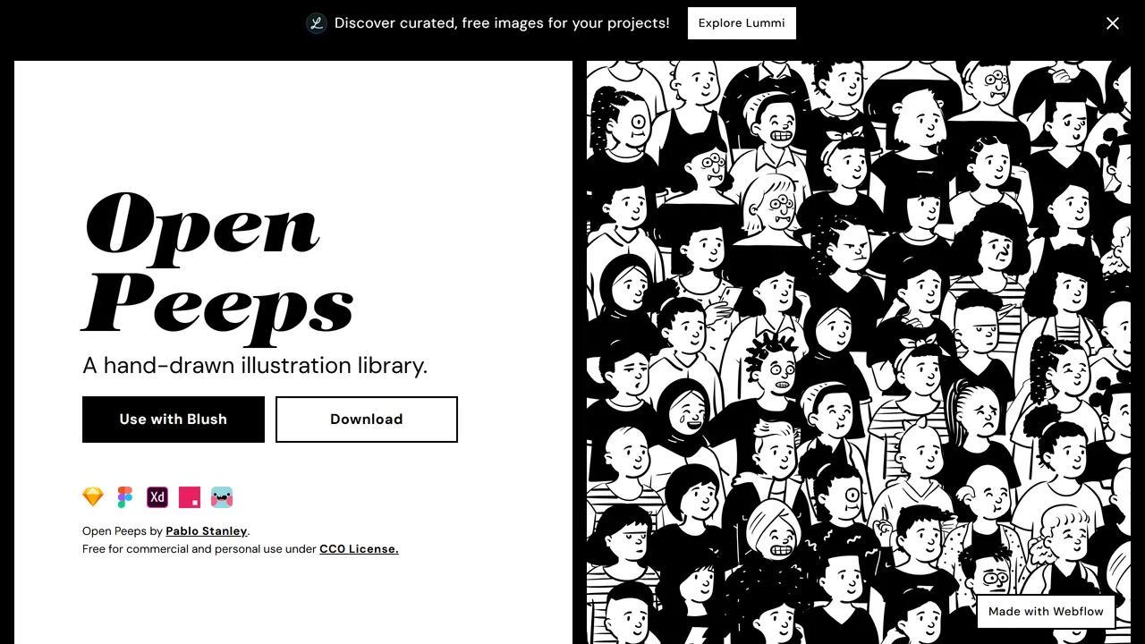Screenshot of Open Peeps