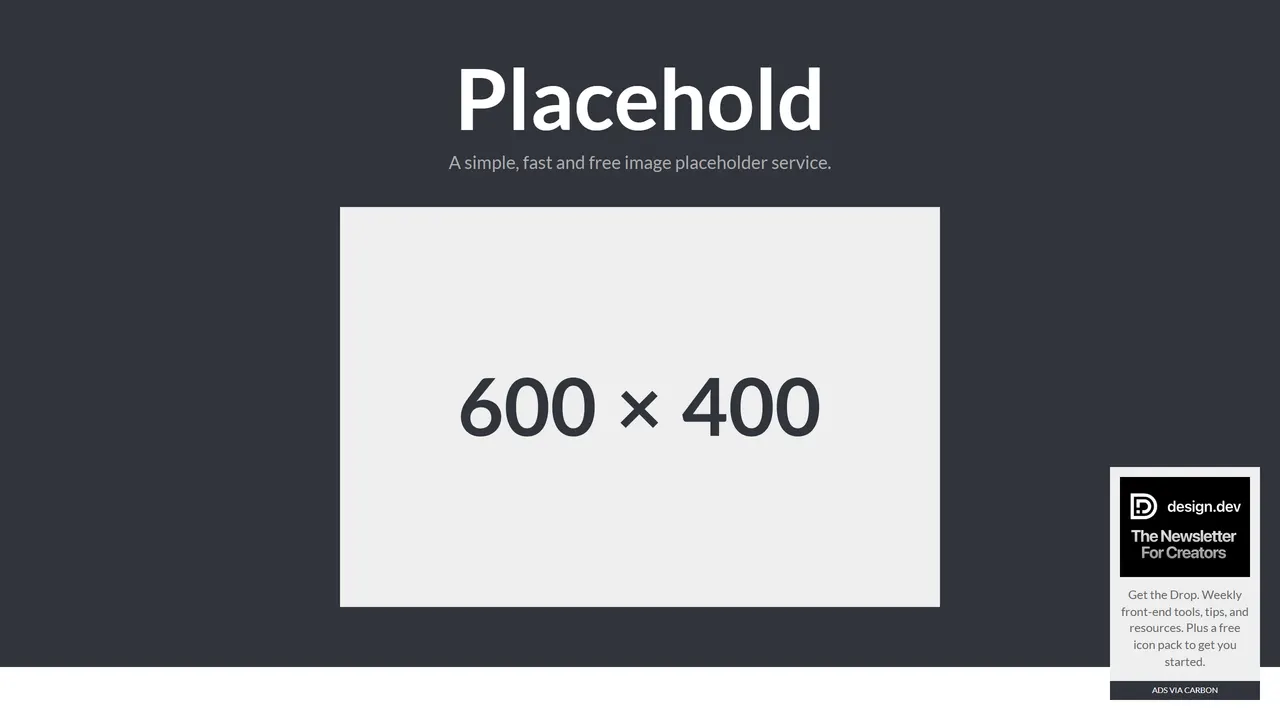 Screenshot of Placehold.co