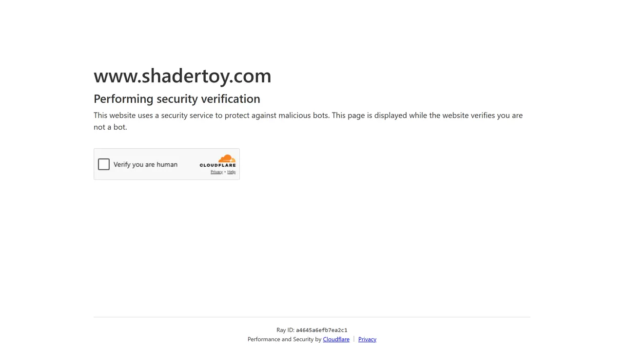 Screenshot of Shadertoy