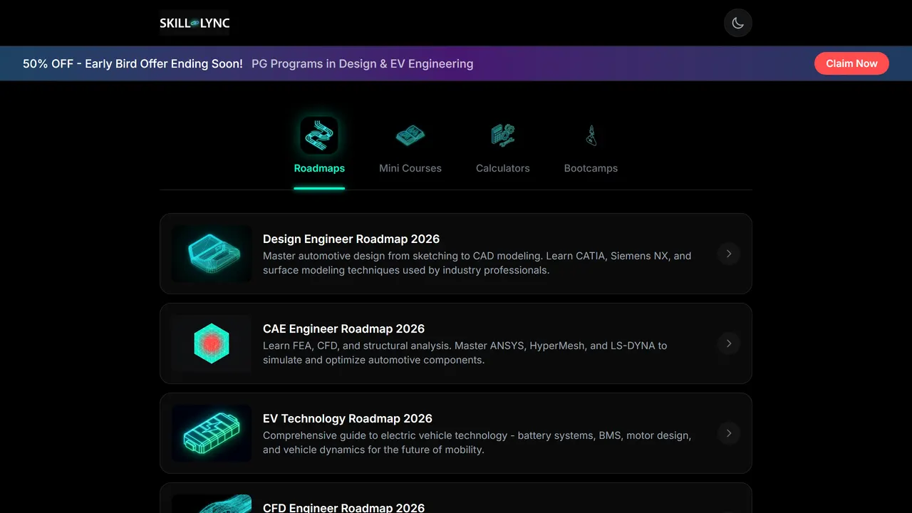 Screenshot of Skill-Lync Resources