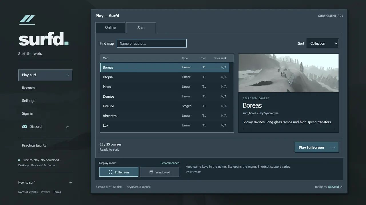 Screenshot of Surfd