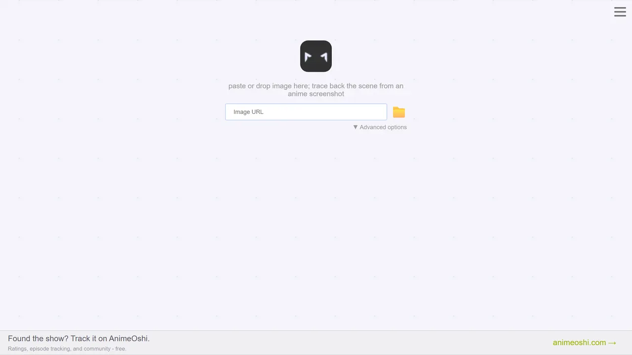 Screenshot of trace.moe